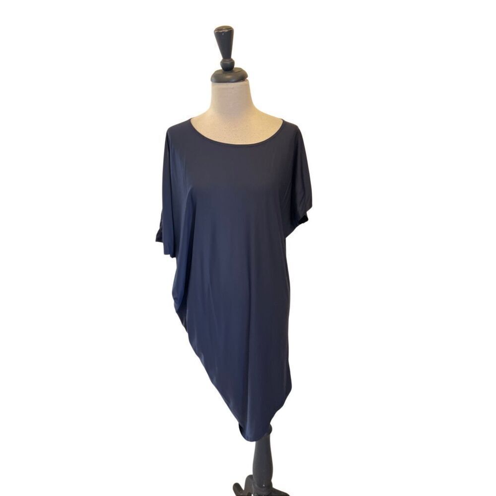 Athleta Women's Asymmetrical Hem Dolman Sleeve Sunlover Hilo UPF Dress Navy XS